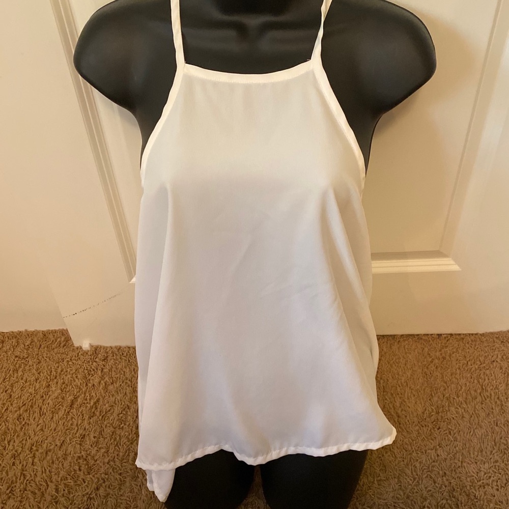 White Hollister tank